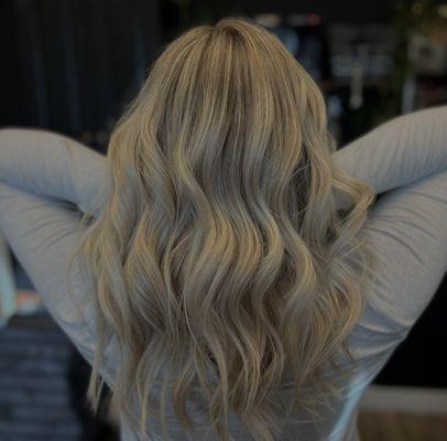 Blonde hair with highlights