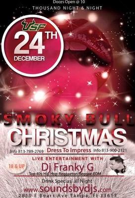 You don't want to miss out on our Christmas Eve party on the 24th. Come smoke hookah and enjoy your Christmas Eve with us.