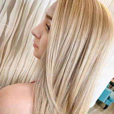 heavy blonde highlights