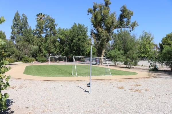 Our awesome soccer field and track!