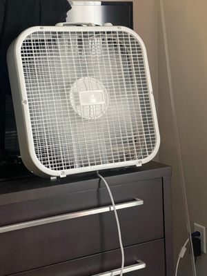 Picture of box fan we bought to cool our room.