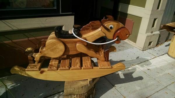 Handcrafted rocking horse