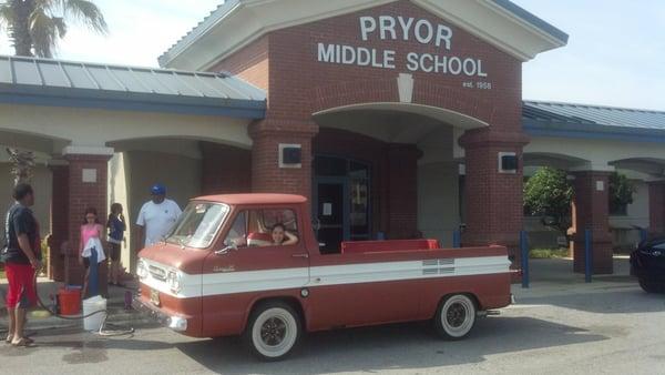 Pryor swim team car wash !