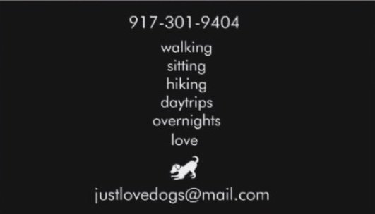 Our business card