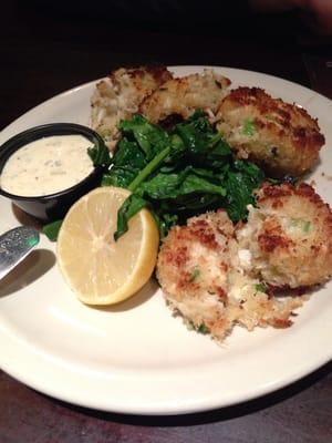 Crab cakes.