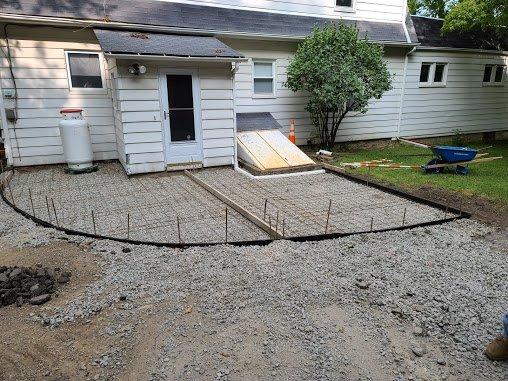 Before Concrete patio