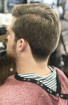 Gentleman's Shear Haircut with taper