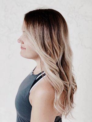 Balayage hair color