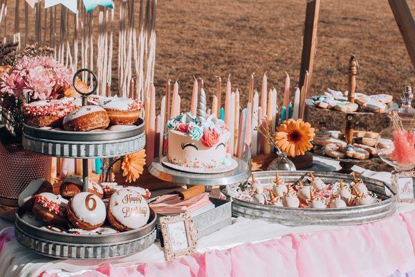 Dessert table set up