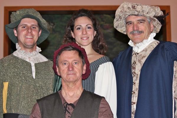 Part of Merchant of Venice cast in our February 2013 show.