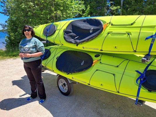 Awesome fun kayaking with Justin by the Mink River Estuary