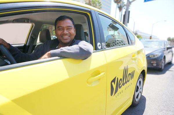 A friendly Long Beach Yellow Cab Driver