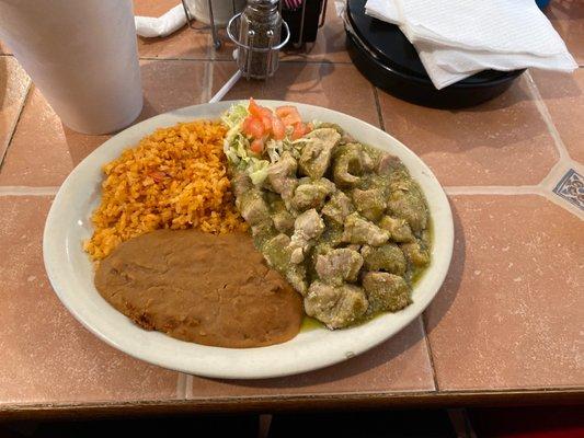 Puerco en chile verde