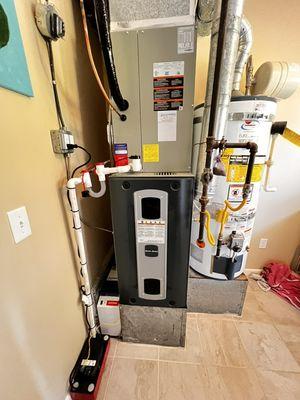 Full new system with gas furnace and heat pump install