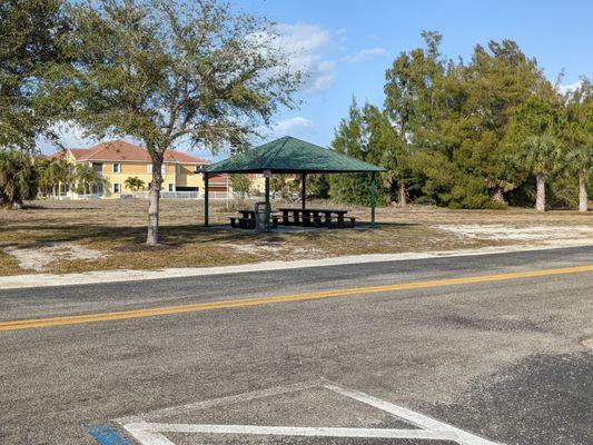 Picnic shelter at Burnt Store Boat Ramp, Cape Coral