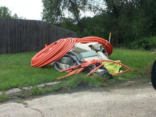 Here grady crawford has left all their mess. This is a deadend road.