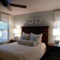 renovation, custom bedding, window treatments for Marsh Landing client