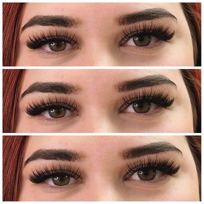 Hybrid set of lash extensions