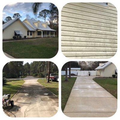 House wash in Crescent Beach FL