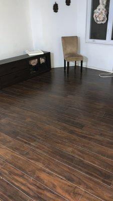 Laminate flooring installation