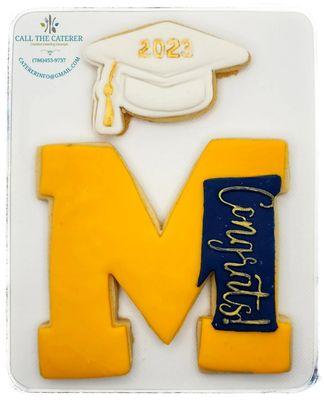 Graduation sugar cookies.