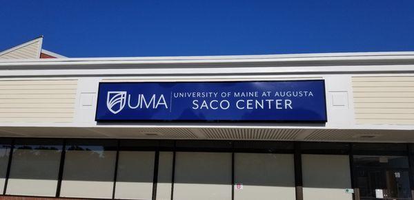 UMA Center in Saco Maine, located in the Saco Valley Shopping Complex, directly next to Shaw's Supermarket.