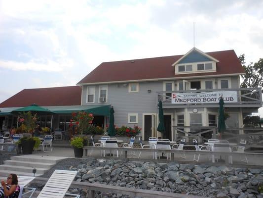 The clubhouse, adult swimming sailing areas.