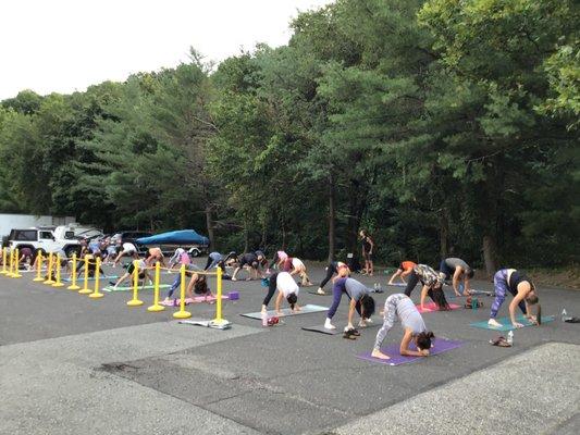 Outdoor Yoga at Flow HoHoKus