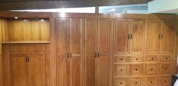 Home Office Cabinets - Quarter Sawn White Oak