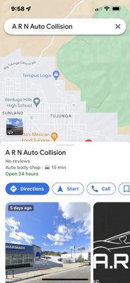 Arn auto collision