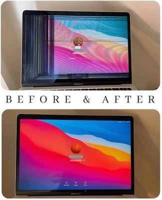 MacBook screen replacement under 1 hour with highest quality parts& best price.