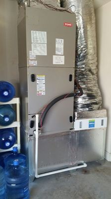 Zsolt variable Air Handler install, hooked up to honeywell zoning.