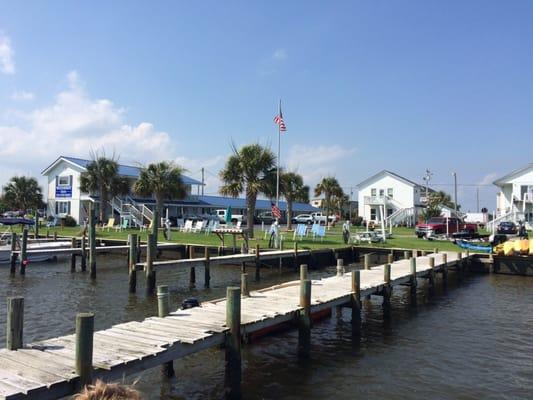 View of The Waterway Inn from the dock!!