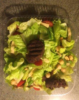 Chick Pea Salad (Beware: Menu says Chicken P Salad--there's no chicken, just chickpeas, falafel and other good stuff!)