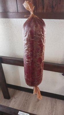 Homemade summer sausage.