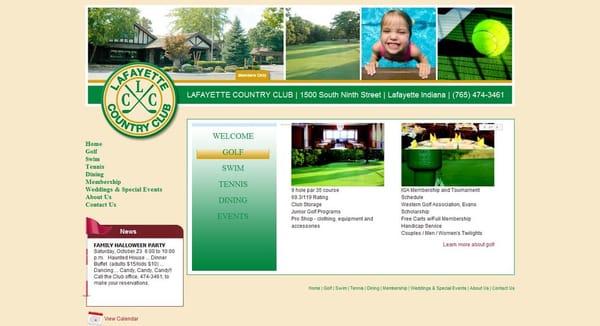 Lafayette Country Club Website