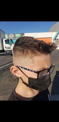 High fade with Fohawk