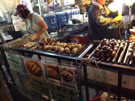 Taiwanese grilled sausages