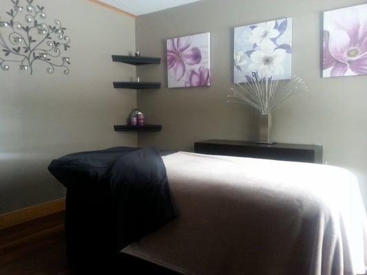 Gorgeous massage treatment room.