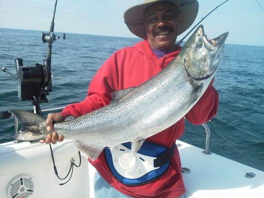 Lake Ontario's King Salmon caught by Cincinnati's Mr. Bud Johnson