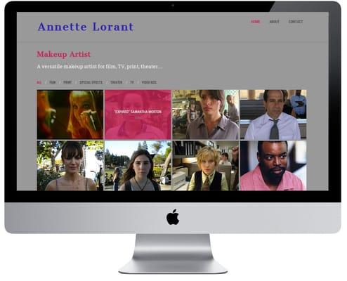 Responsive Website for Annette Lorant, Makeup Artist