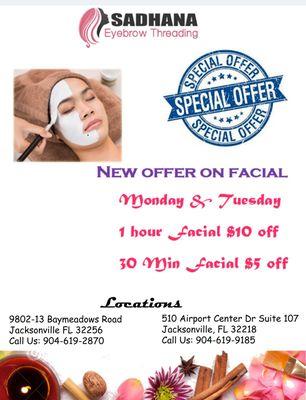 Our present offers!! Come pamper ur beauty!!!