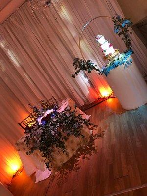 Elegant romantic evening wedding