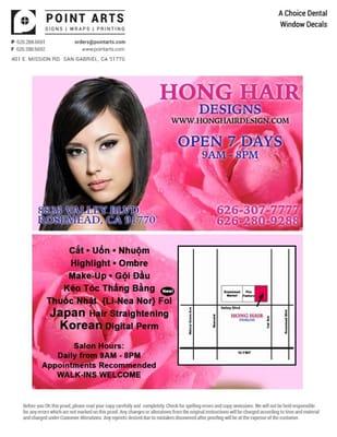 Hong Hair Designs