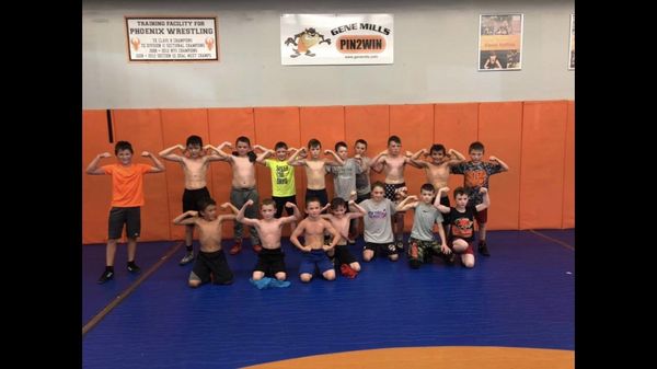 Pee wee wrestling class