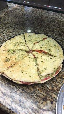 Italian Focaccia (Italian Hoagie Pizza)