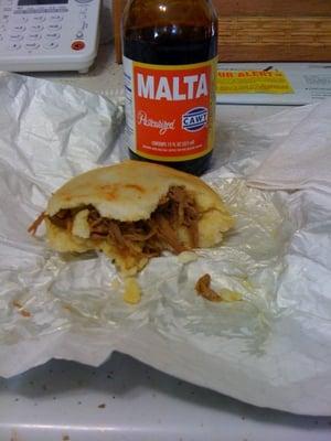 Arepa and Malta