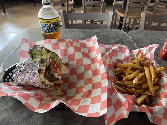 Gyro and hand cut fries!