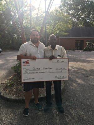 This hardworking veteran bought his first home!