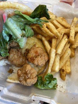 Shrimp burger